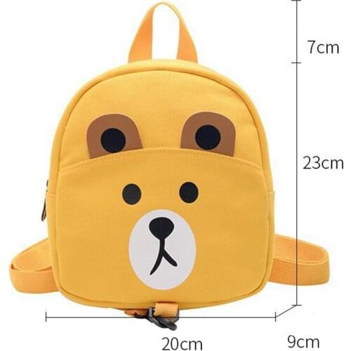 Child Cartoon Safety Harness Adjustable Backpacks School Bag Bear Toddler Kids Backpack Children Girls Boys Anti-lost Backpacks