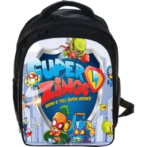 13 Inch Super Zings Backpack Cartoon Kindergarten Backpacks Boys Girls Children School Bags Kids Book Bag Gift