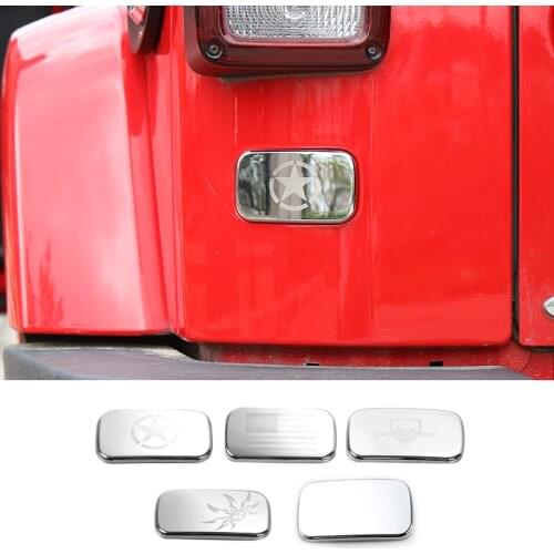 SHINEKA New Arrival Car Left Side Tail Lamp Guard Paillette Cover Trim Interior Accessories for Jeep Wrangler 2007-2017