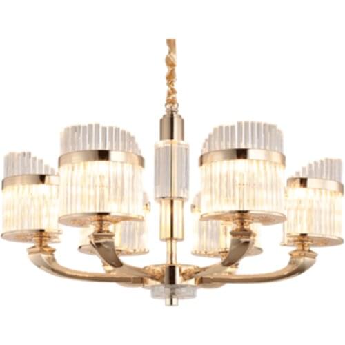 LED Crystal chandelier Nordic Zinc alloy pendant lamps French luxury jade hanging lights living room fixtures bedroom lighting