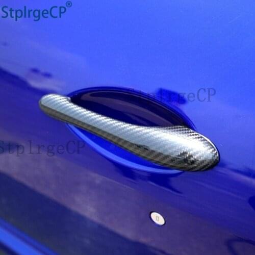 High Quality 100% Real Carbon Fiber Auto Outer Door Handle Cover For Maserati GranCabrio Coupe 2 Door 2008 - 2015 Car Styling