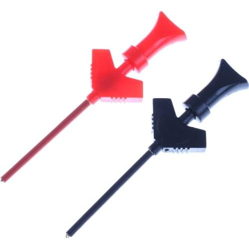 2pcs grabber SMD IC test hook clip jumper probe Logic Analyzer Testing Accessories 2Colors