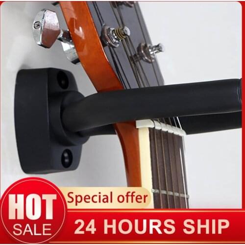 1 Pcs Guitar Hanger Hook Holder Wall Mount Stand Rack Bracket Display Guitar Bass Screws Accessories