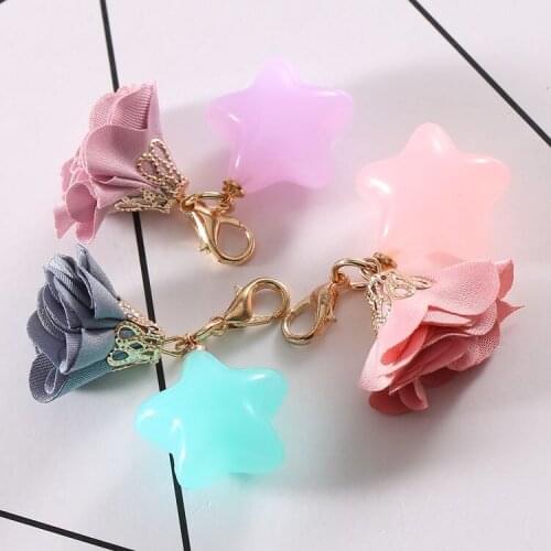 10pcs/lot 5 colors Car Key Chain keychain ring Holder Alloy clasp Bag/Purse Car porte clef hanging badge strap trinket pendant