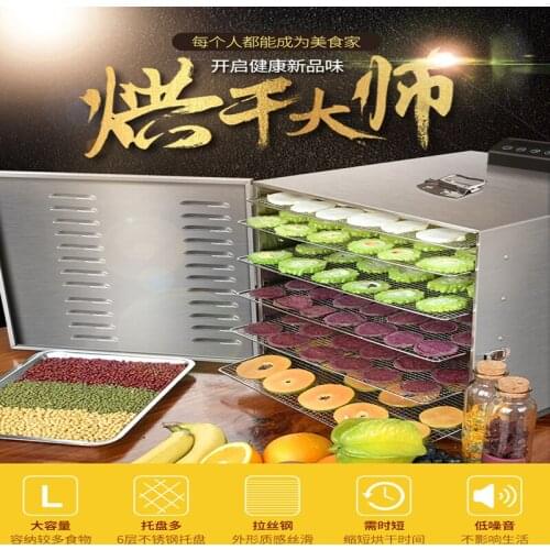 10 Layer Fruit Food Vegetable Dryer Machine Big Capacity Dehydrator Air Drying Oven Dried Fruit Low Temperature Baking Machine