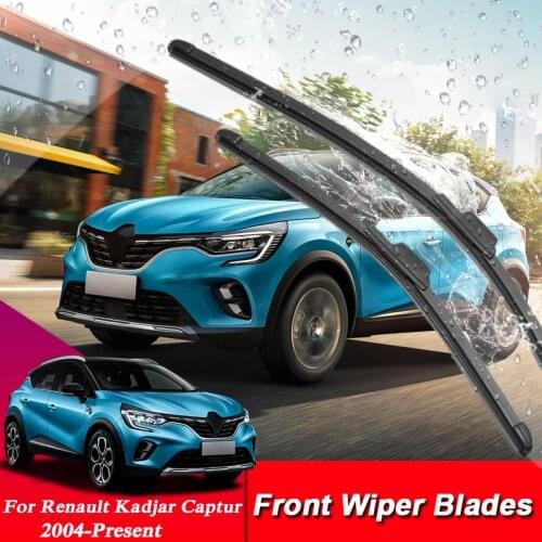 24"26"Car Styling U Frameless Bracketless Rubber Car Windshield Wiper Blades For Renault Kadjar Koleos Captur Megane Espace Clio