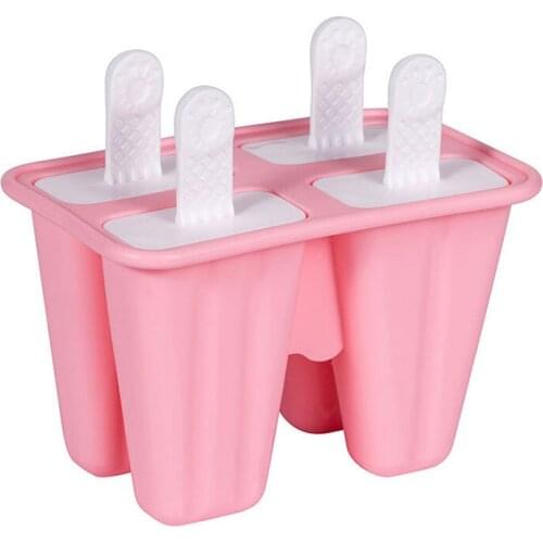 3D DIY Silicone Ice Cream Mold W/Lids 4/6/10Hole Ice Cube Tray Popsicle Maker DIY Homemade Freezer Ice Lolly Mould Kitchen Tools