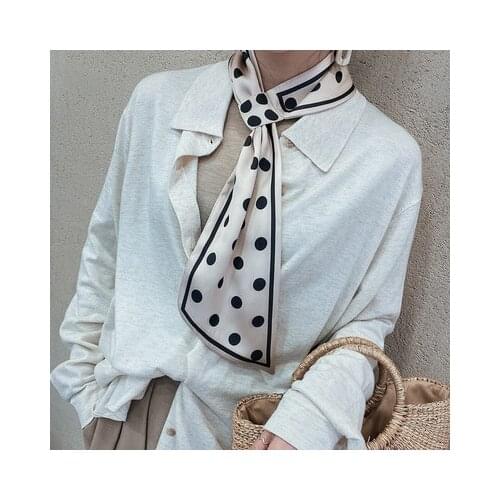 70*15cm New Fashion All-match Long Small Scarf Decorative Small Neckerchief Womens Bow Small Scarf