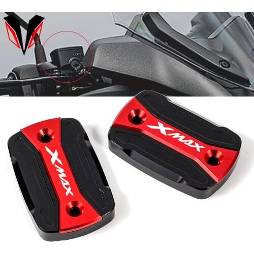Motorcycle CNC Accessories Brake Oil Tank Cap For YAMAHA XMAX 300 250 X-max 125 400 2018 2019 2020 Fluid Reservoir Cover