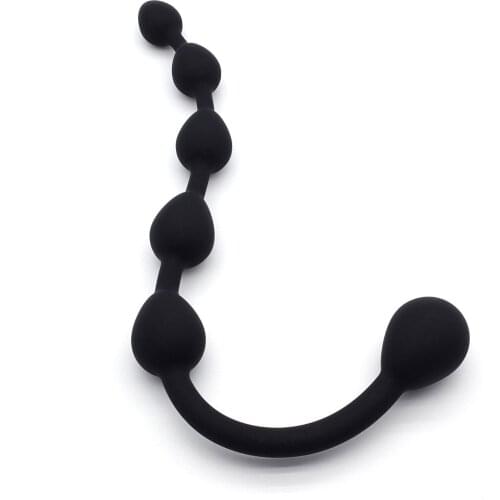 Butt Plug Anal Sex Toys Beads Chain Jelly Bullying Backyard Anal Plug 6Beads Adult Game gay Lesbian Erotic toys Sex products