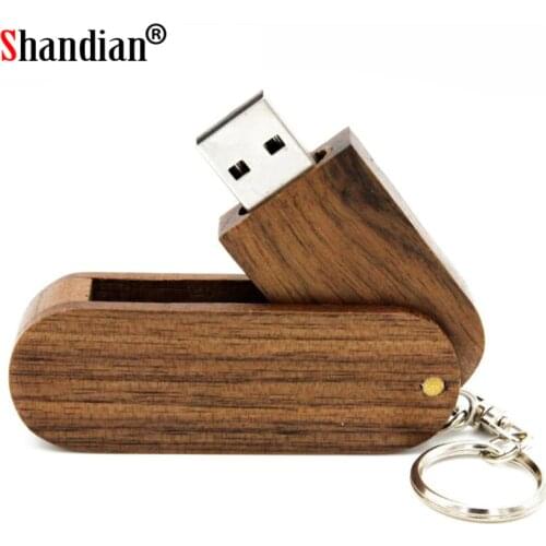 Key Chain Wooden USB 2.0 Flash Drive 4G 8G 16G 32GB 64G 128G Free Custom LOGO Pen Drives Gifts Memory Stick Real Capacity U Disk