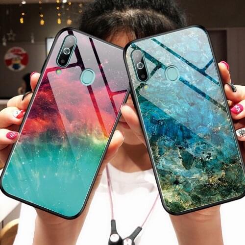 Gradient Glass Case For Samsung Galaxy A40 Silicone Frame Hard Tempered Glass Back Phone Cover For A50 A60 A70 Coque Fundas