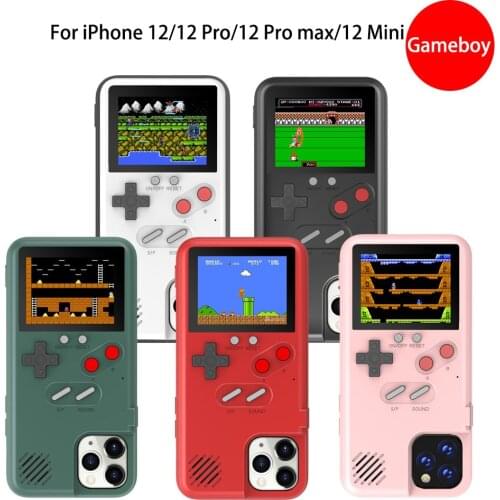 Retro Gaming Case for iPhone 12 11 Pro Xs Max 12 Mini XR 6 6s 7 8 Plus Color Gameboy Phone Case for Samsung note 10 s20 plus