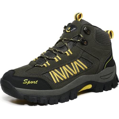 Hot Sale Waterproof Hiking Shoes Men 2021 Spring Shoes Walking Climbing Hiking Boots Mountain Sport Boots Hunting Mens Sneakers