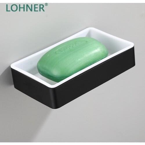 Lohner Porte Savon Creative Soap Box Bathroom Student Dormitory Soap Suction Cup Drain Holder Badkamer Accessoires Shower Caddy
