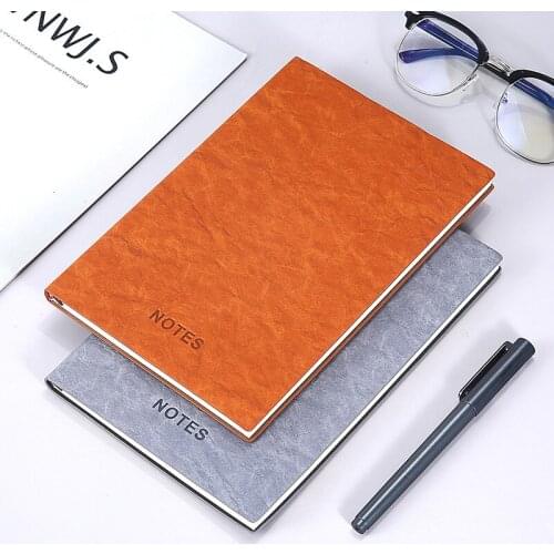 Soft leather plastic notebook A6A5 soft surface copy portable hand ledger imitation leather PU notepad