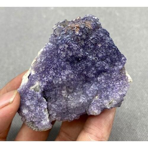 23 g Natural purple border fluorite ornamental Stone