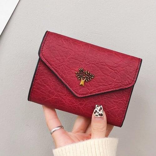 New Cute Style PU Leather Mini Wallet Women Small Clutch Female Purse Coin Card Holder Small Handbag