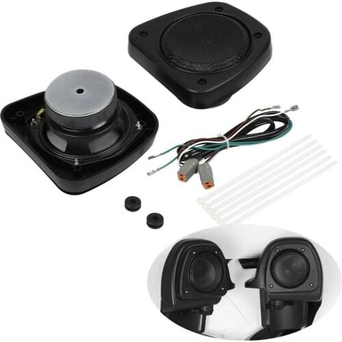 Motorcycle Audio Fairing Lower Speaker Kit For Harley Touring Electra Road Street Glide FLHT FLHX 2006-2013