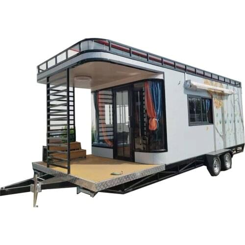 Mobile Coffee Vending Carts Street Ice Cream Hot Dog Truck Dining Fast Food Car Van Snack Kiosk Trailer
