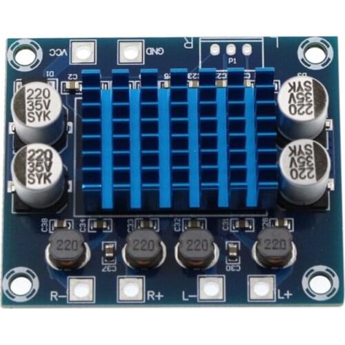XH-A232 30W+30W 2.0 Channel Digital Stereo Power Amplifier Board DC 8-24V 3A 53X45mm/2.08X1.77in