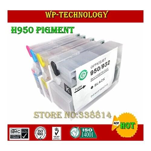 [Full pigment] Refillable ink cartridge suit for HP950 HP951, suit for HP officejet pro8600 printer ,with ARC chips