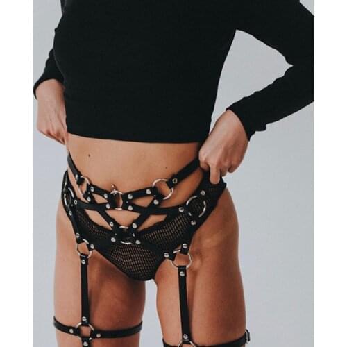 Stocking Sword Belt Bdsm Bondage Body Goth Women Leg Belt Suspenders Sexy Harness Erotic Accessories Adjustable Leather Belt