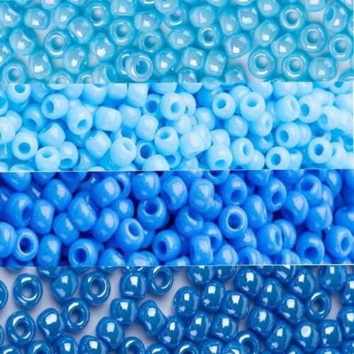 Taidian 2mm 11/0 Blue Japanese Toho Seedbeads Native Beadwork For Beads Embridery 3grams/lot About 290pcs
