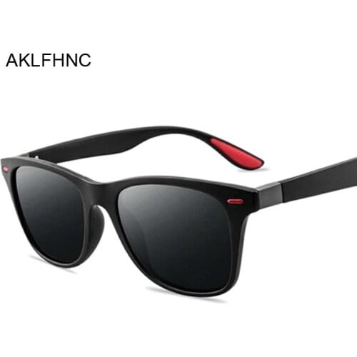 Fashion Brand Designer Polarized Sunglasses Men Women Driving Square Frame Sun Glasses Male Goggle Shades Coating Mirror Female