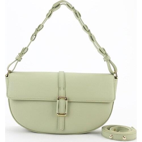 Genuine Leather Saddle Bag For Women New One Shoulder Bags Women Handbag Designer Crossbody Bag High Quality Underarm Bag Bolsa