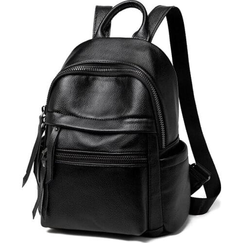 Waterproof anti-theft Leather Backpacks Bags For Girls Female Shoulder Bag Multifunction Traveling Backpack Mochilas 2021 C1666