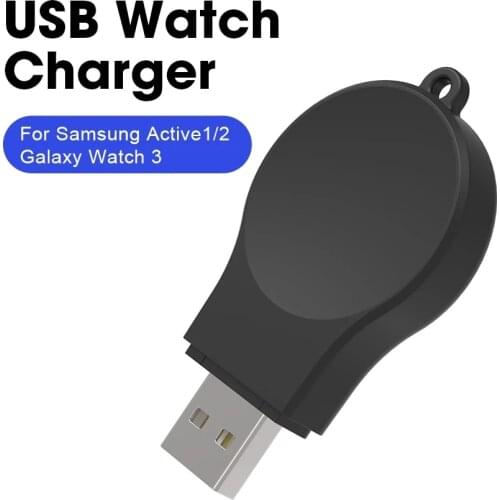 Sikai Portable USB Watch Charger For Samsung Active 1/2 Galaxy Watch 3 Fast Charging Sport Classic Smartwatch Accessories