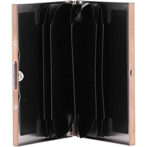 Card Holder Wallet Stainless Steel Business Credit Card Holder for Cash for ID Cards for Debit Cards