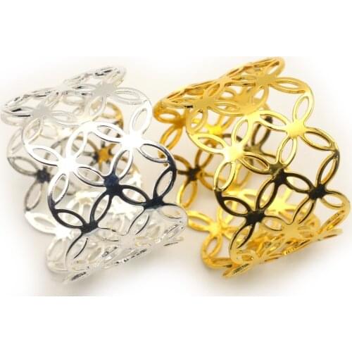 10pcs/lot Wedding restaurant hollow napkin buckle napkin ring