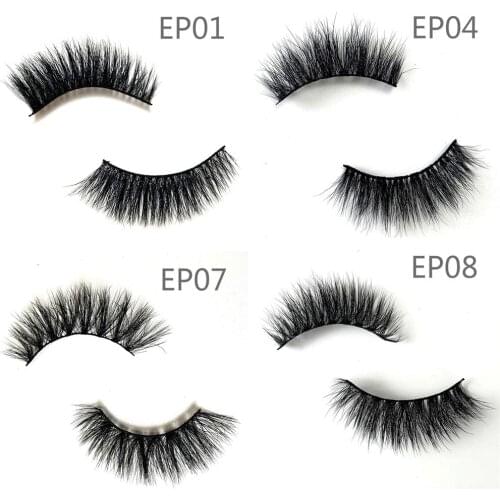 20 pairs Fluffy Lashes 3d Mink Lashes Wholesale In Bulk Dramatic Long Natural Faux Mink Eyelashes Makeup Mink Eyelashes EP01
