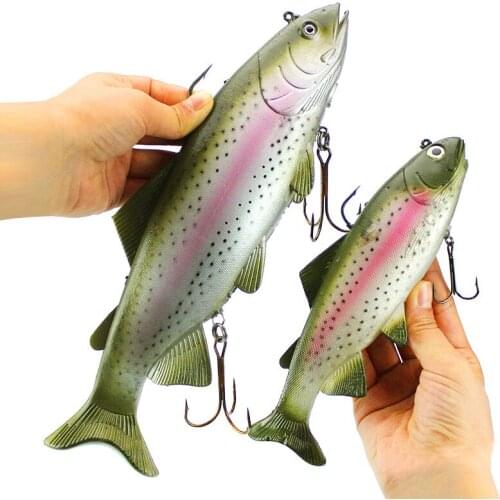 20cm/30CM 135g/140g 1Pc Big Size Soft Fish Bait Simulation Deep Sea Fish Bait Soft Bait Boat Bait Fishing Tackle Accessories