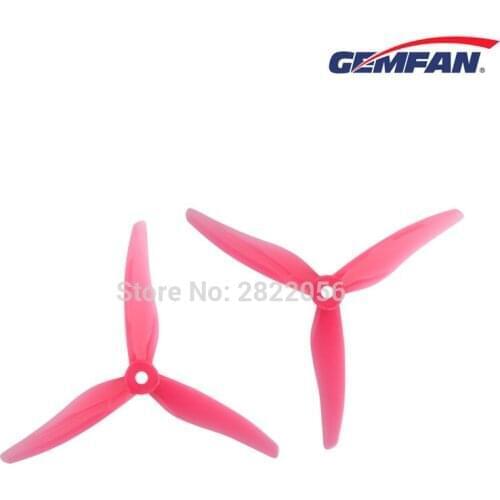 24 pcs/ 12 pairs Gemfan 51466 5inch 3 blade/ tri-blade Propeller Props CW CCW Brushless motor FPV Propeller for FPV Racing drone