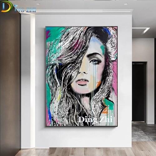 Doodle Woman Portrait 5D Diamond Painting Handwork DIY Full Square Round Drill Cross Stitch Embroidery Mosaic Living Room Decor