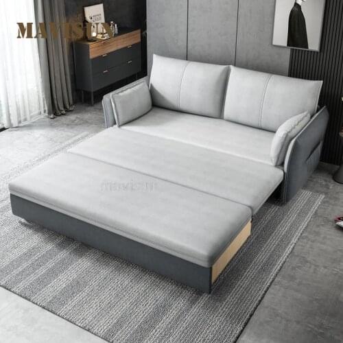 Large Folding Sofa Bed Nordic Modern Designed Italian High-End Furniture Family Used Upholstered Living Room Leisure Armchair