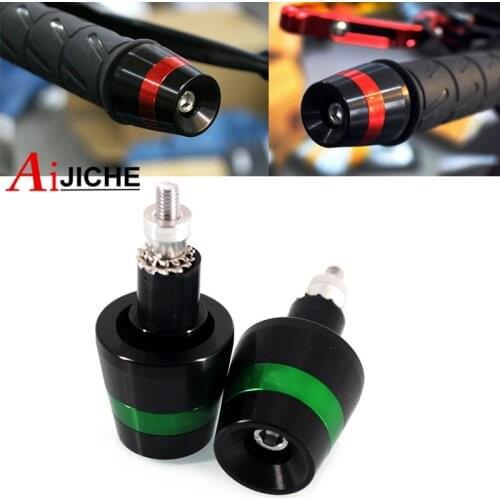 For For Kawasaki Z900 Z800 Z750 Z650 Z300 Z250 ZX636 ZX6R Universal 7/8'' 22mm Motorcycle Accessories Handle bar Grips Ends Caps