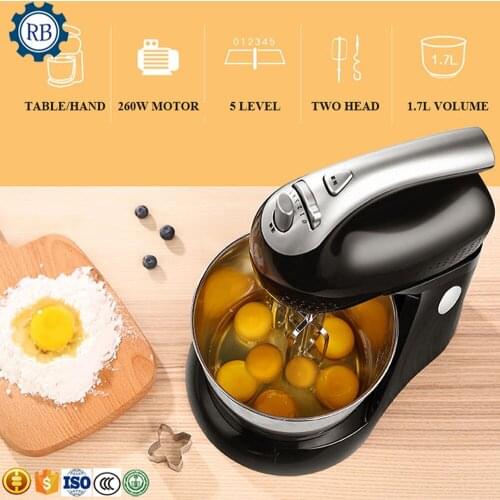 Electric Food Mixer Cake Dough Mixer Handheld Egg Beater Blender Baking Whipping Cream Mixing Machine 5 Speed