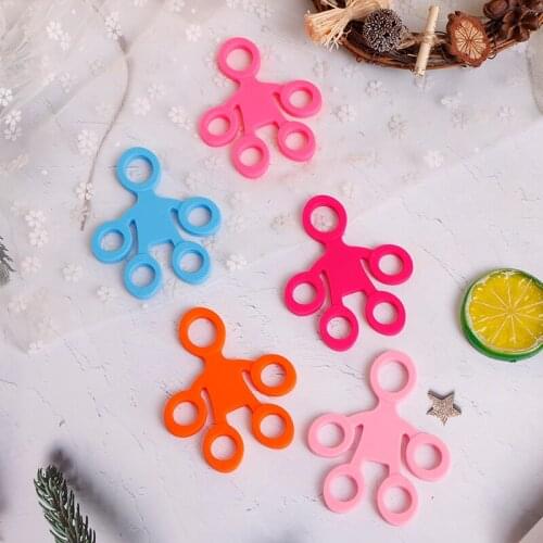 Fitness Pull Ring Band Hand Finger Trainer Tension Tool Finger Rehabilitation Trainer Strength Exerciser Training Color Random