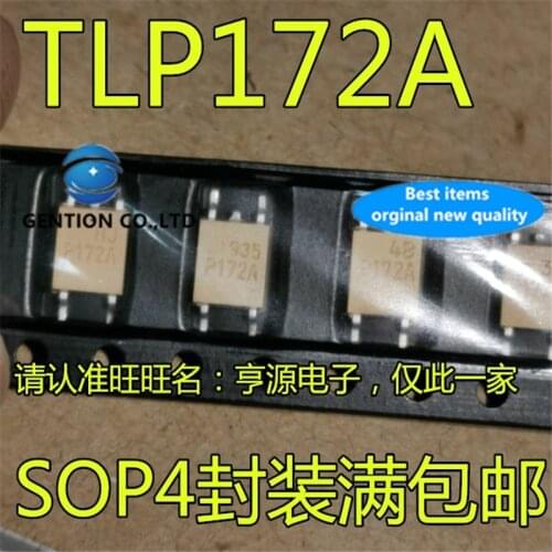 10Pcs TLP172A P172A P172 SOP4 Optocoupler photoelectric relay chip in stock 100% new and original