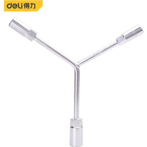 Deli Fixed Head Combination Spanner Wrench Handle Wrenches Socket Wrench Y-type Socket Spanner Car Repair Hand Tool High Quality
