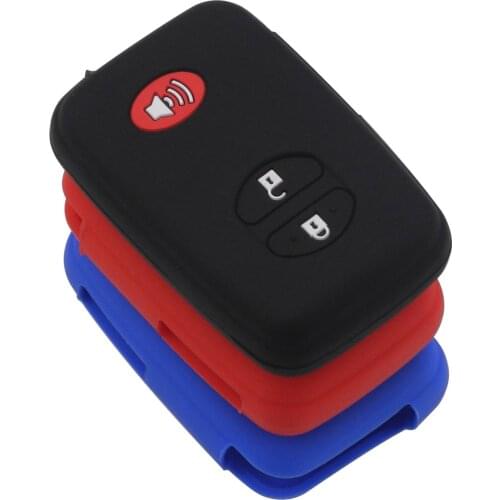 Kutery 3 Buttons Remote Car Key Case Silicone protect shell For Toyota Camry Land Cruiser Prado Prius 4Runner Venza