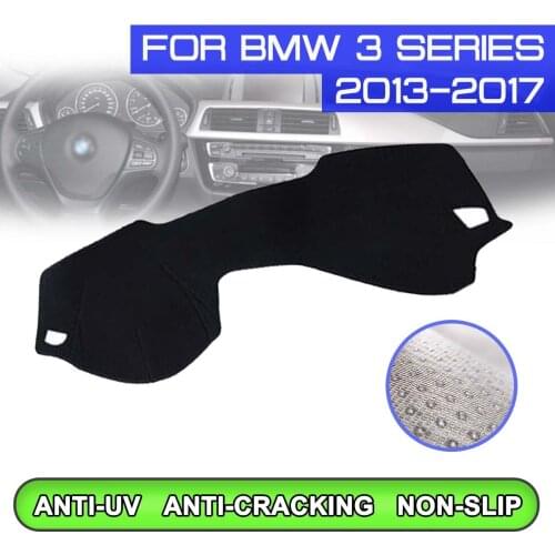 Car Dashboard Mat Anti-dirty Non-slip Dash Cover Mat UV Protection Shade Sticker for BMW 3 Series 2013 2014 2015 2016 2017