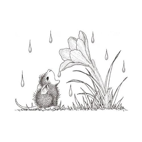 Cartoon mouse Transparent Clear Silicone Stamp/Seal for DIY scrapbooking/photo album Decorative clear stamp sheets A1797