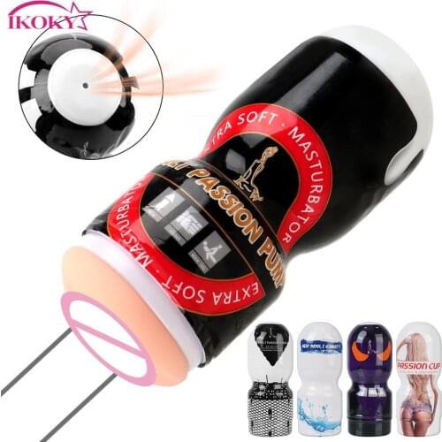 Soft Silicone Masturbation Cup Portable Mini Sex Toys for Men Male Masturbation Beer Airplane Cup Artificial Vagina