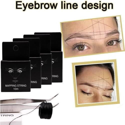Mapping pre-ink string for Microblading eyebow Make Up Dyeing Liners Thread Semi Permanent Positioning Eyebrow Measuring Tools