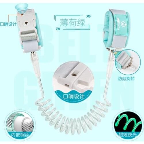 Upgrade Luminous Anti Lost Anti-lost Rope Safety Harness Baby Strap Outdoor Walking Hand Belt Comfortable Anti Lost Wrist Belt